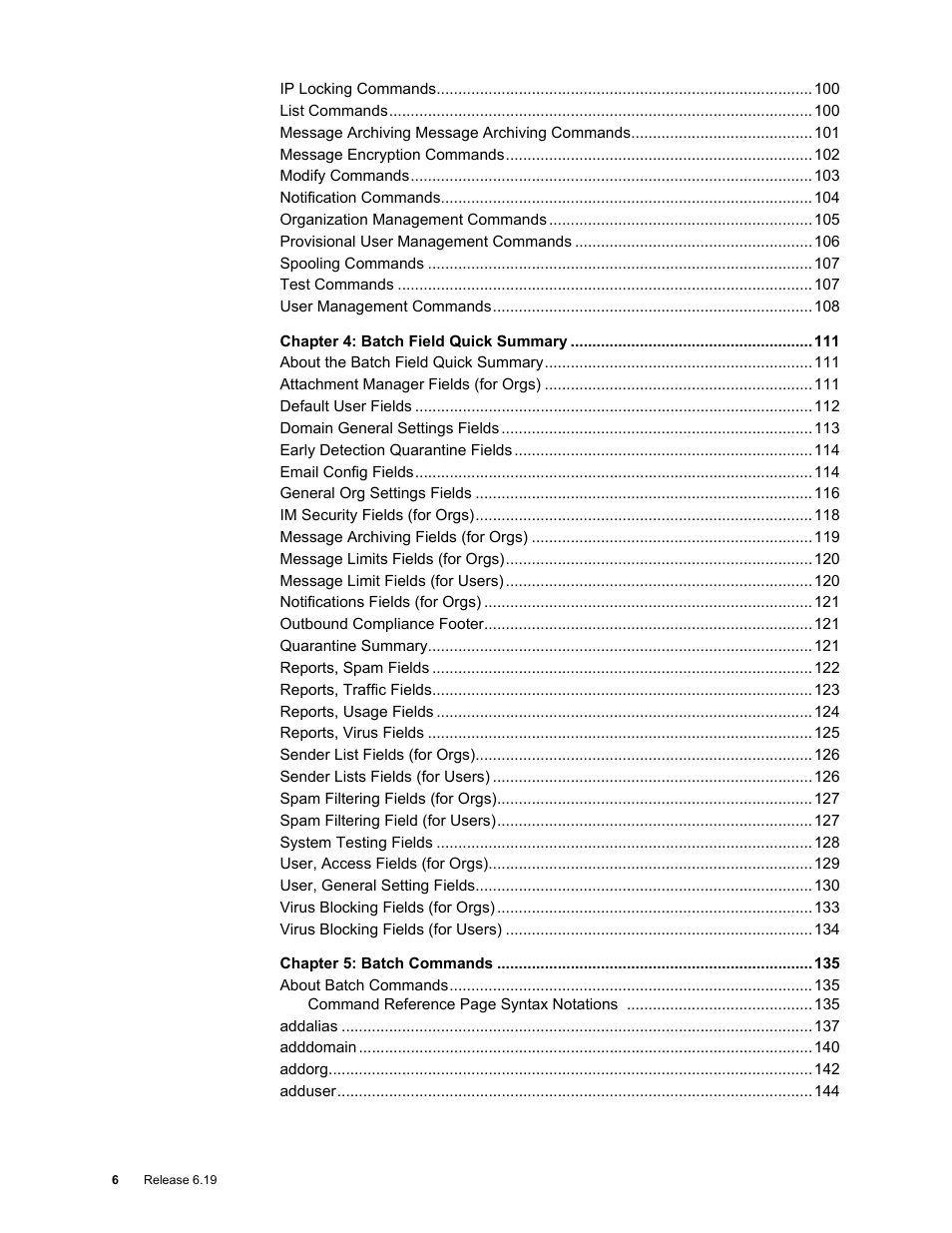 Google Message Security Batch Reference Guide User Manual | Page 5 / 561