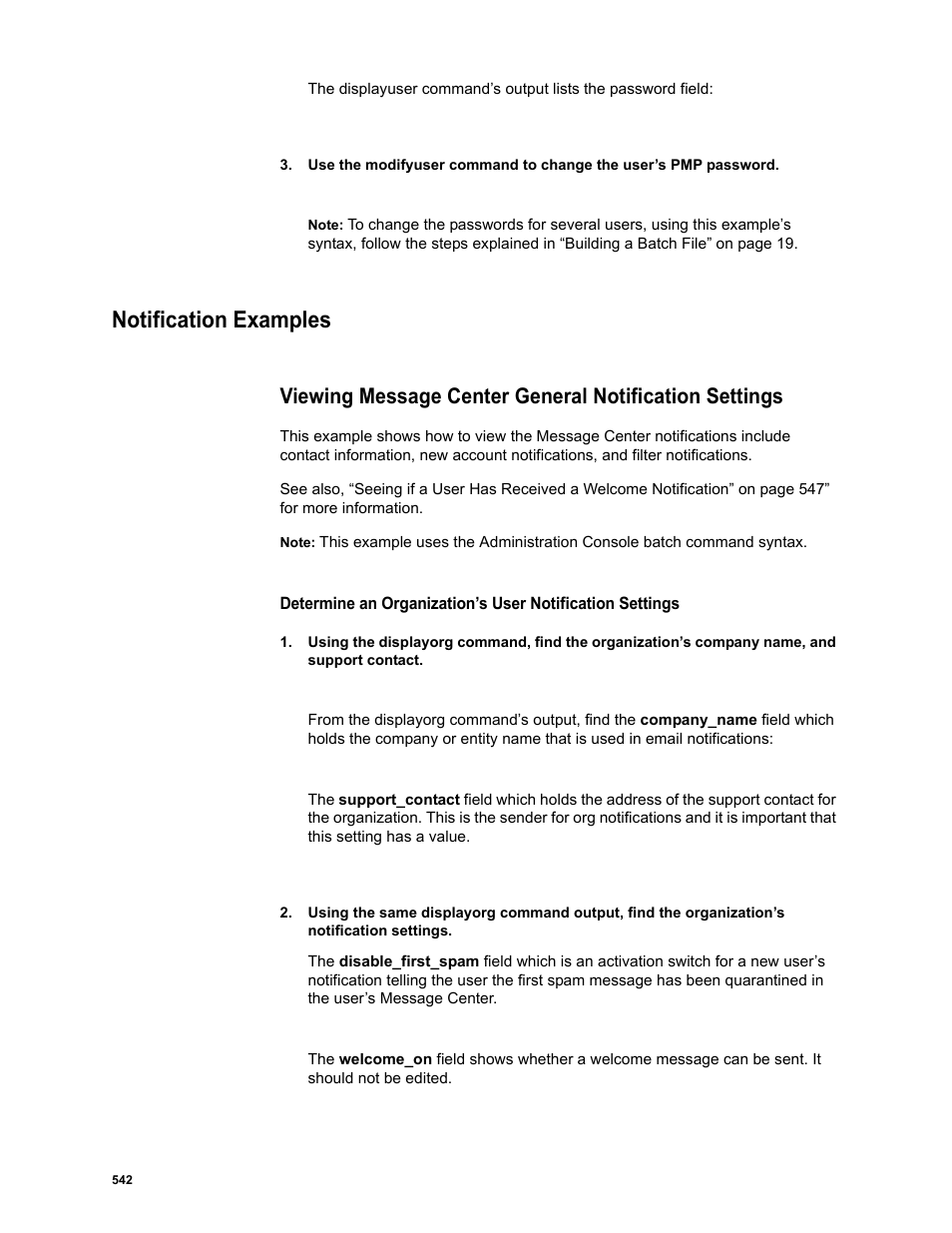 Notification examples | Google Message Security Batch Reference Guide User Manual | Page 529 / 561