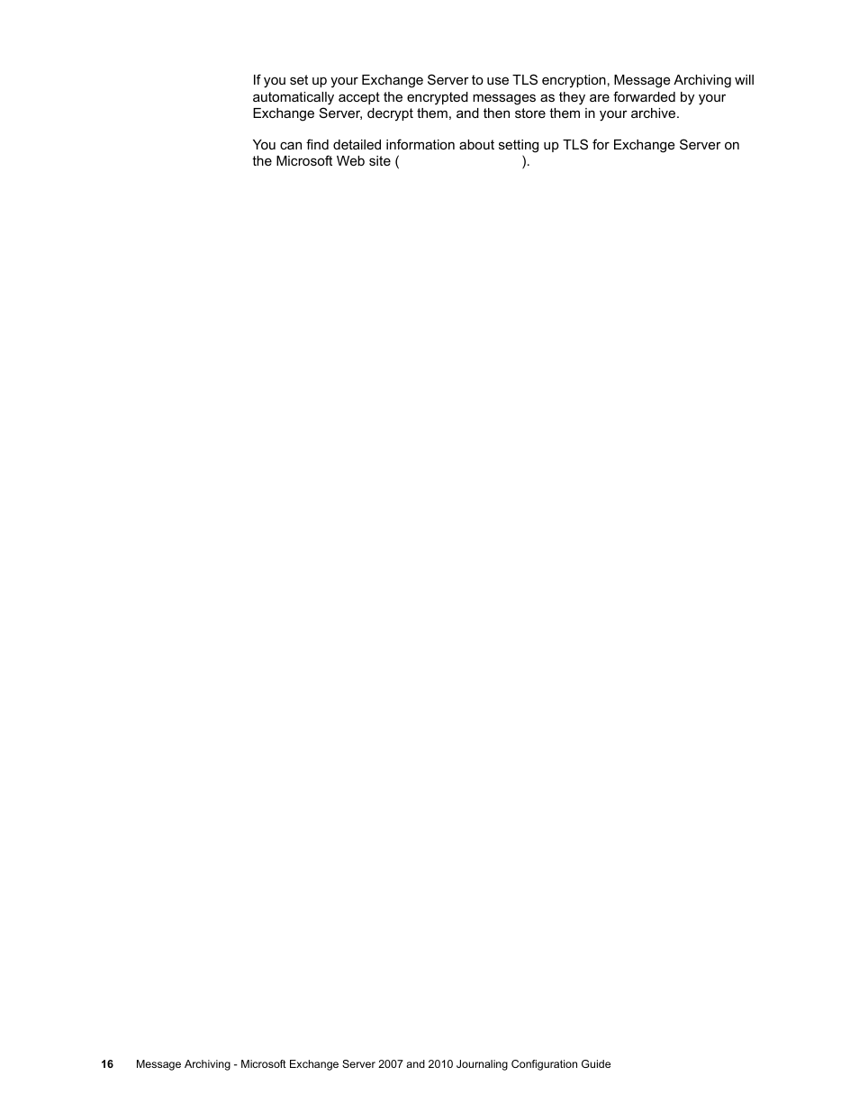 Google Message Archiving Microsoft Exchange Journaling Configuration Guide For Exchange Server 2007 and 2010 User Manual | Page 14 / 33