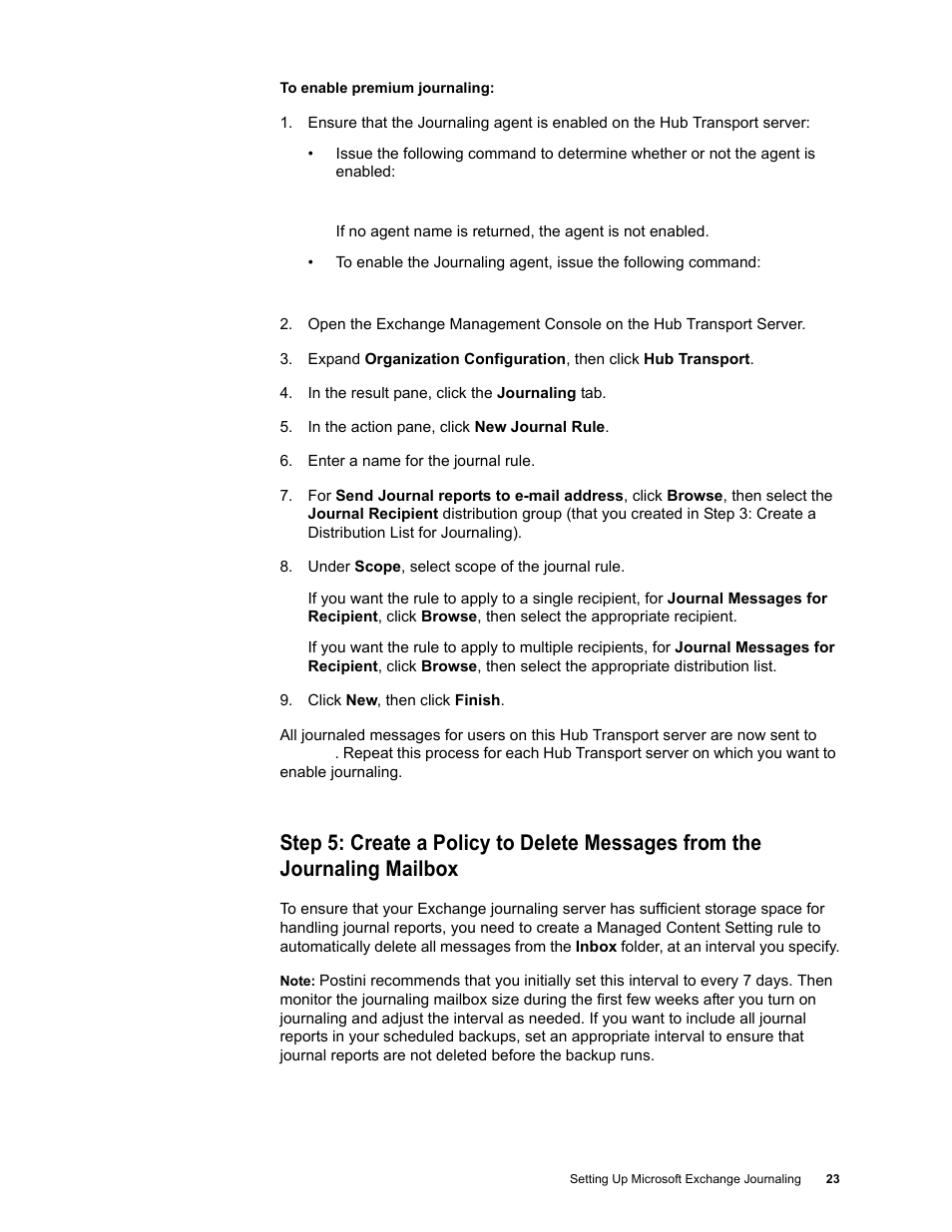 Google Message Archiving Microsoft Exchange Journaling Configuration Guide For Exchange Server 2007 and 2010 User Manual | Page 21 / 33
