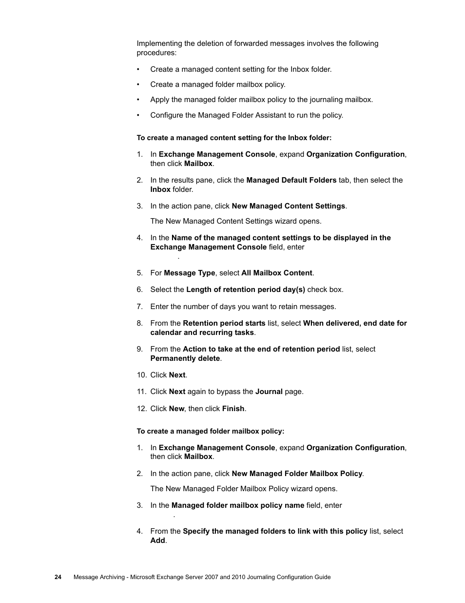 Google Message Archiving Microsoft Exchange Journaling Configuration Guide For Exchange Server 2007 and 2010 User Manual | Page 22 / 33