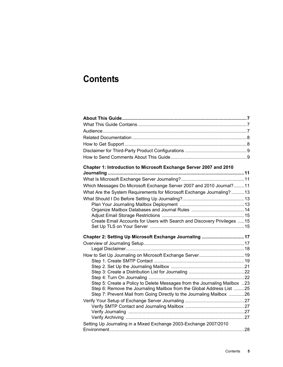 Google Message Archiving Microsoft Exchange Journaling Configuration Guide For Exchange Server 2007 and 2010 User Manual | Page 4 / 33