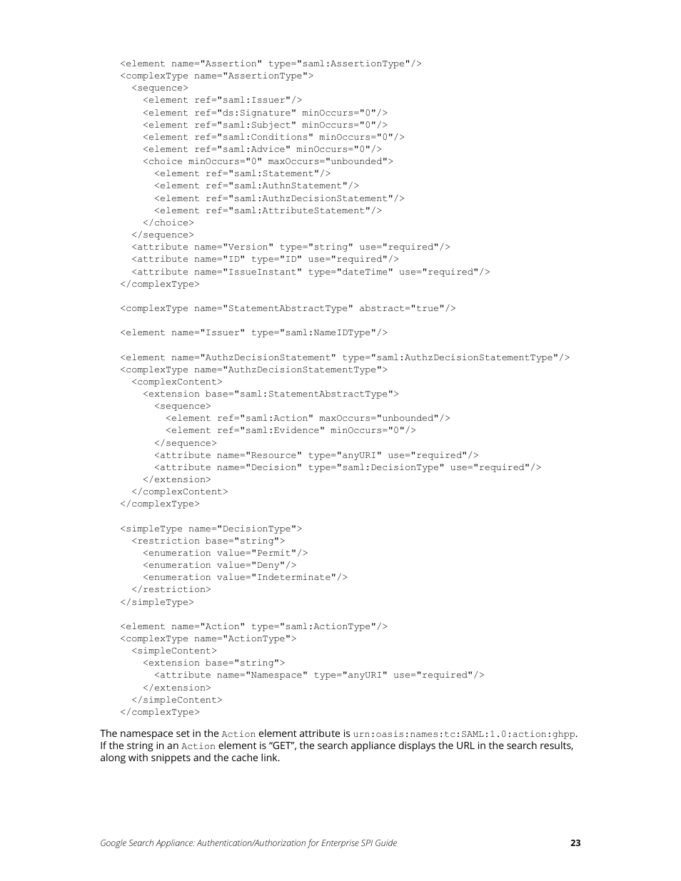 Google Search Appliance Authentication/Authorization for Enterprise SPI Guide User Manual | Page 23 / 33