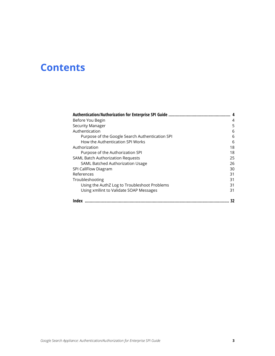 Google Search Appliance Authentication/Authorization for Enterprise SPI Guide User Manual | Page 3 / 33