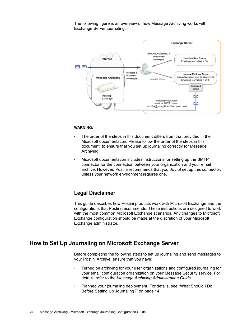 Legal disclaimer | Google Message Archiving Microsoft Exchange Journaling Configuration Guide For Exchange Server 2000 and 2003 User Manual | Page 16 / 43