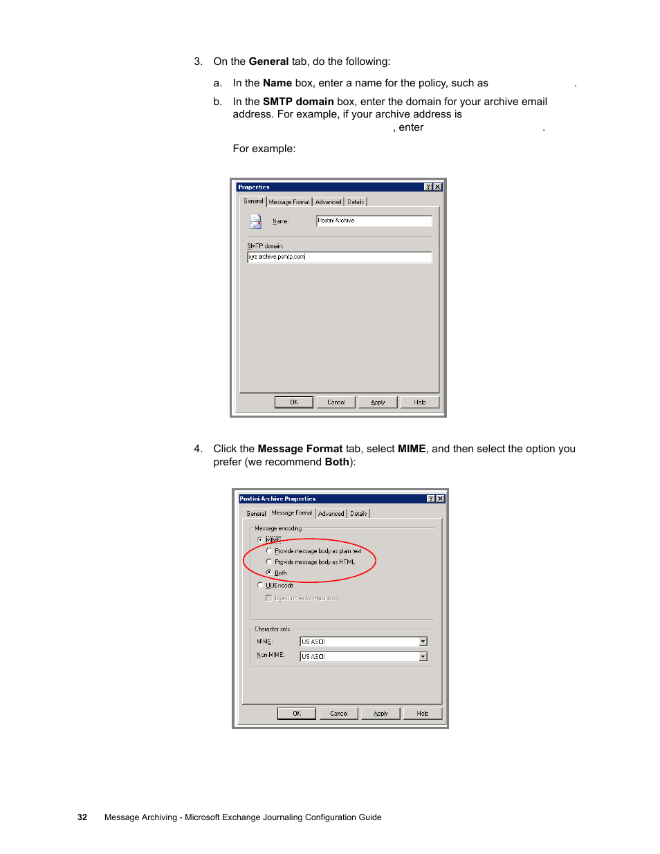 Google Message Archiving Microsoft Exchange Journaling Configuration Guide For Exchange Server 2000 and 2003 User Manual | Page 28 / 43