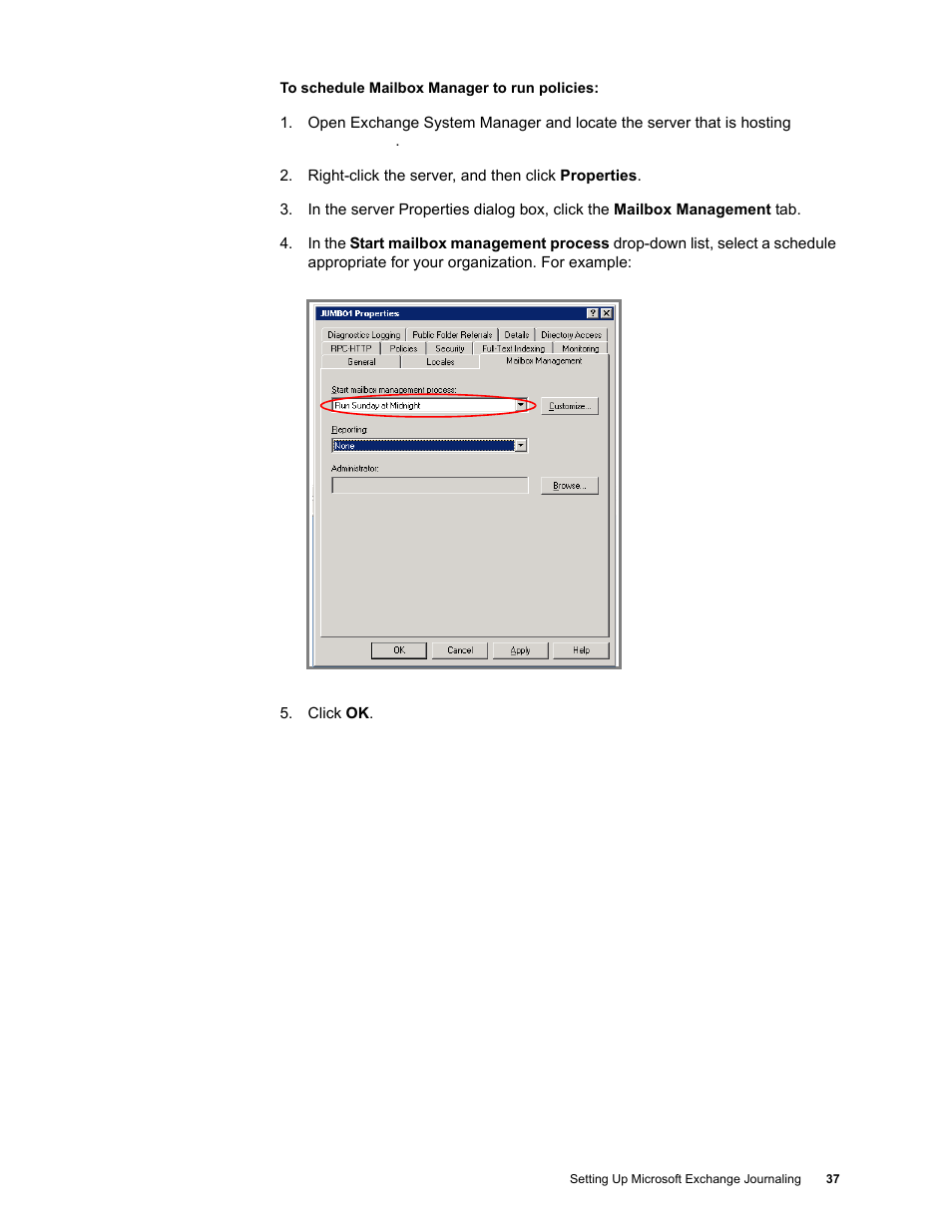 Google Message Archiving Microsoft Exchange Journaling Configuration Guide For Exchange Server 2000 and 2003 User Manual | Page 33 / 43