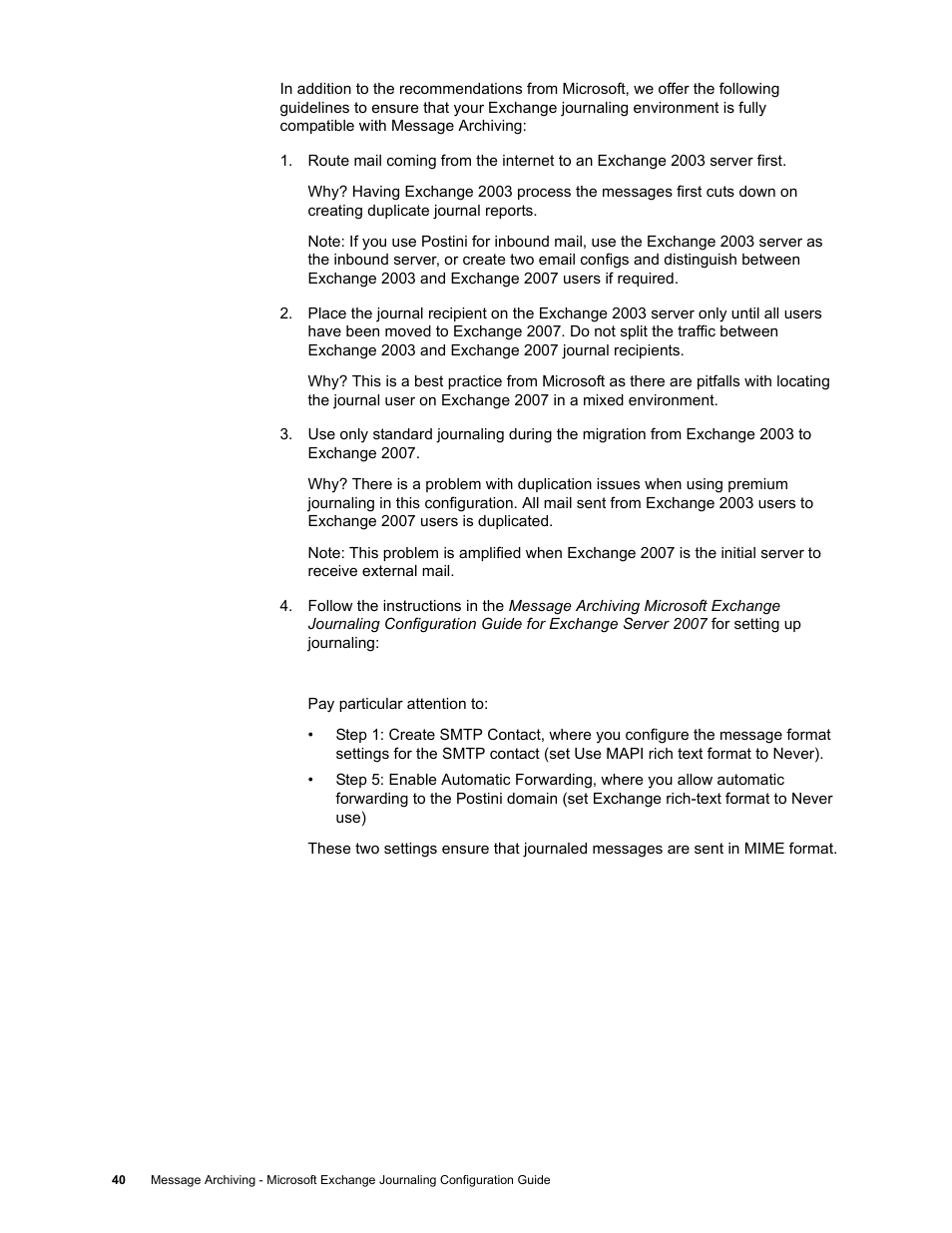 Google Message Archiving Microsoft Exchange Journaling Configuration Guide For Exchange Server 2000 and 2003 User Manual | Page 36 / 43