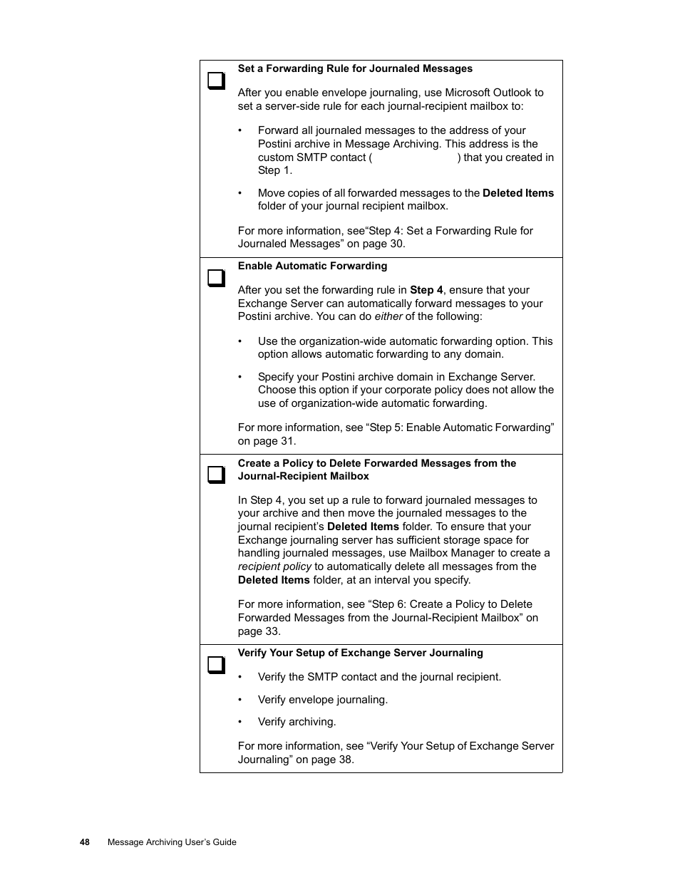 Google Message Archiving Microsoft Exchange Journaling Configuration Guide For Exchange Server 2000 and 2003 User Manual | Page 43 / 43