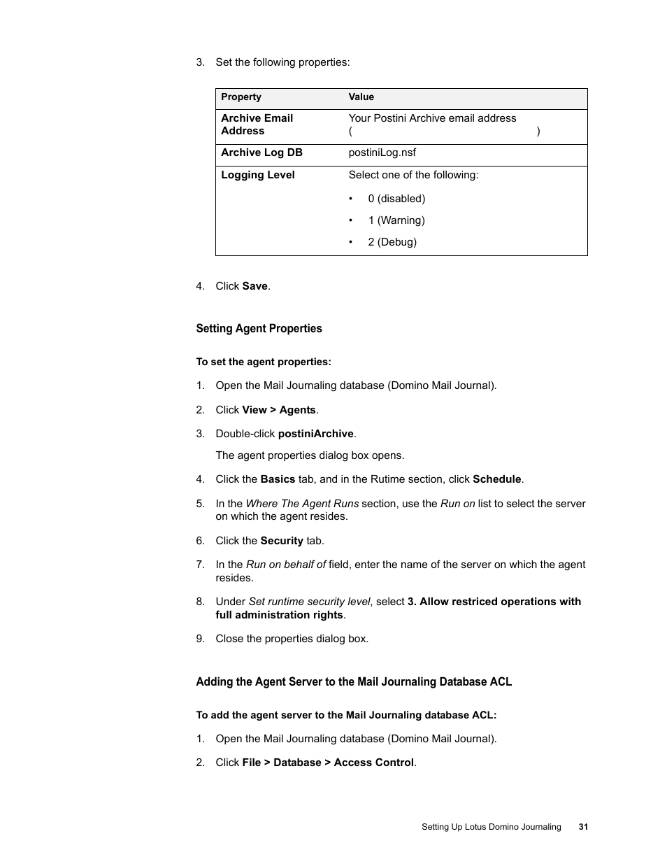 Google Message Archiving Lotus Domino Journaling Configuration Guide For Domino Server 6.5.4 - 8.5 User Manual | Page 27 / 36