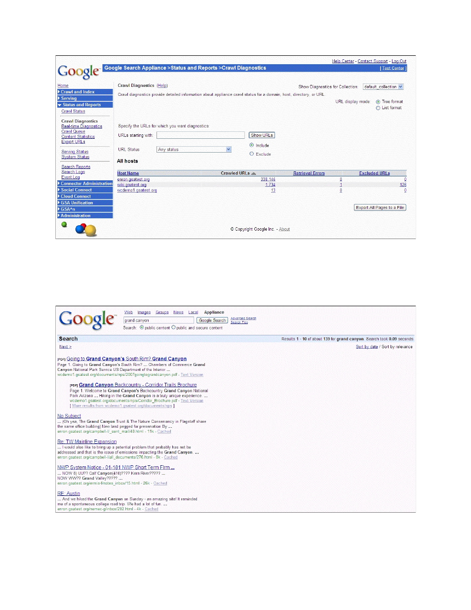 Using search for the first time | Google Search Appliance Getting Started Guide User Manual | Page 11 / 20