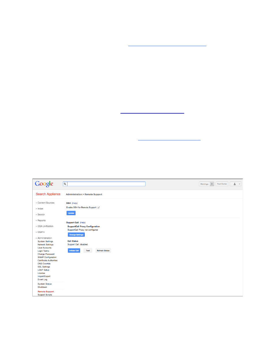 Troubleshooting common crawl problems, Contacting google for work support | Google Search Appliance Getting Started Guide User Manual | Page 12 / 20