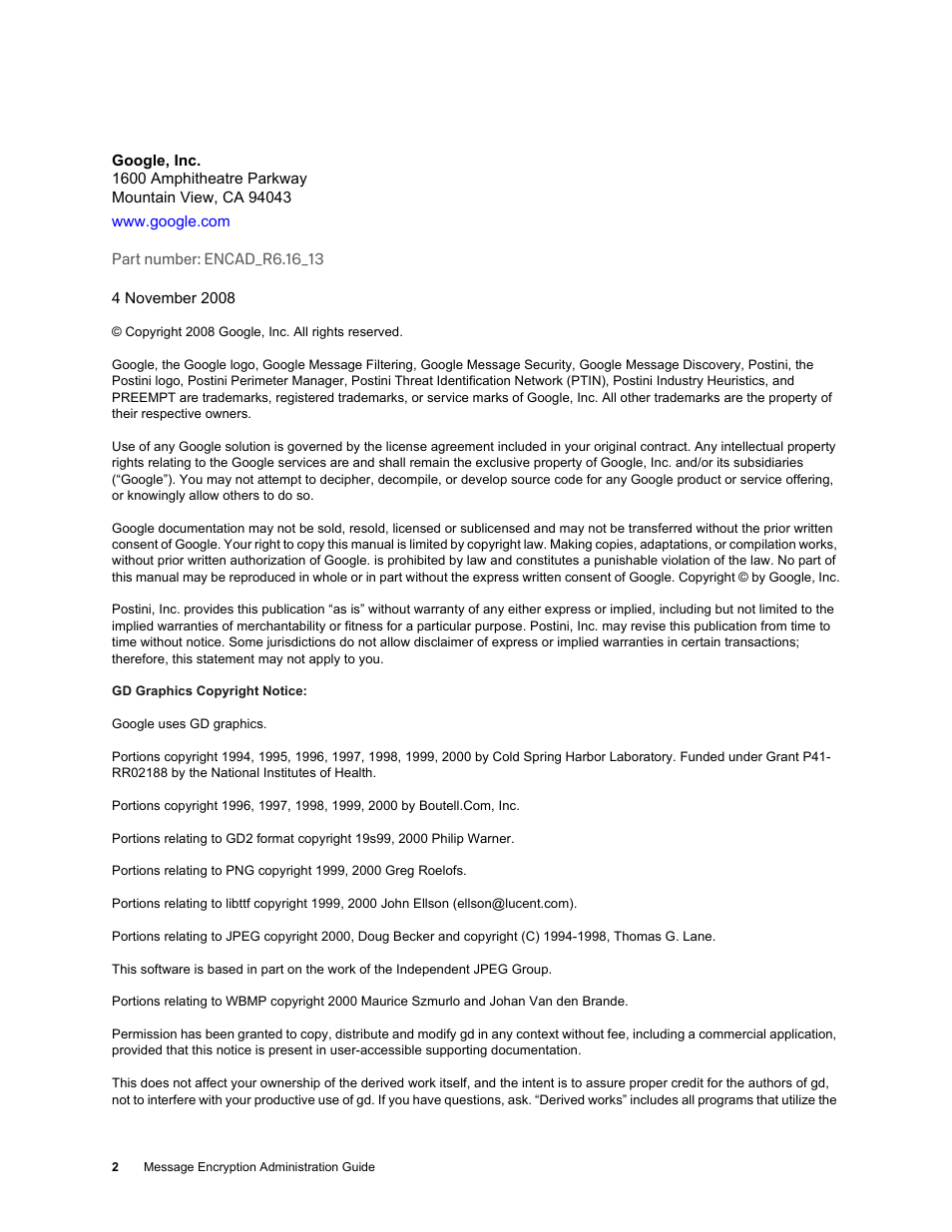 Google Message Encryption Administration Guide User Manual | Page 2 / 59