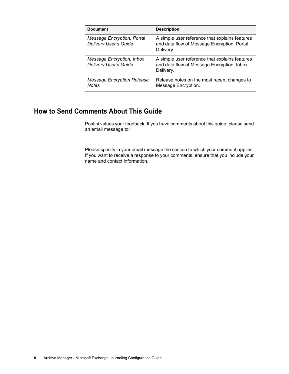 How to send comments about this guide | Google Message Encryption Administration Guide User Manual | Page 7 / 59