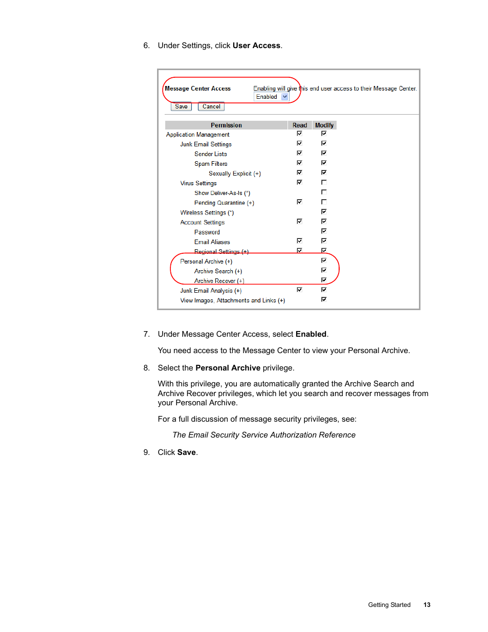 Google Message Archiving Quick Start User Manual | Page 13 / 26