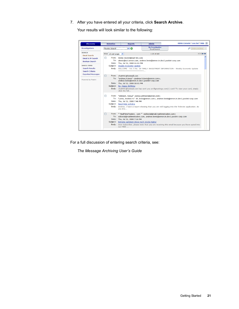 Google Message Archiving Quick Start User Manual | Page 21 / 26