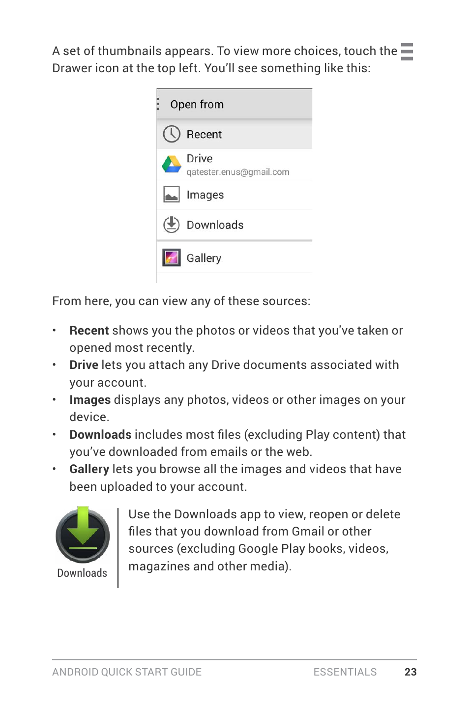 Google ANDROID Quick Start Guide (4.4, KitKat) User Manual | Page 27 / 54