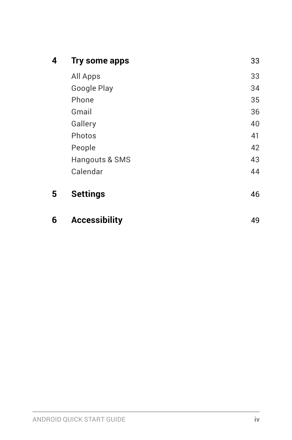 Google ANDROID Quick Start Guide (4.4, KitKat) User Manual | Page 4 / 54