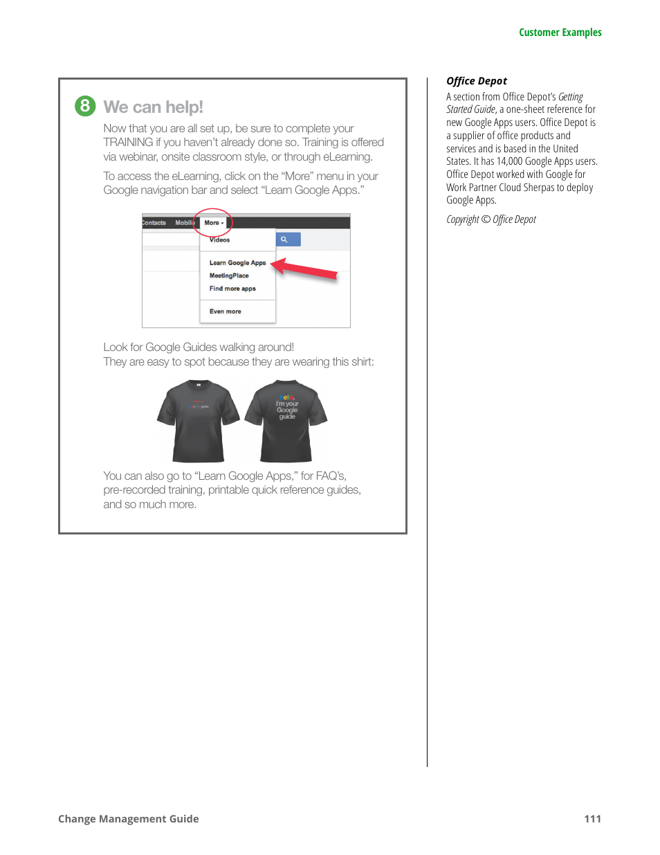 We can help | Google Apps for Work User Manual | Page 111 / 120
