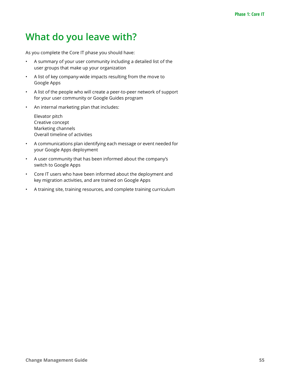 What do you leave with | Google Apps for Work User Manual | Page 55 / 120