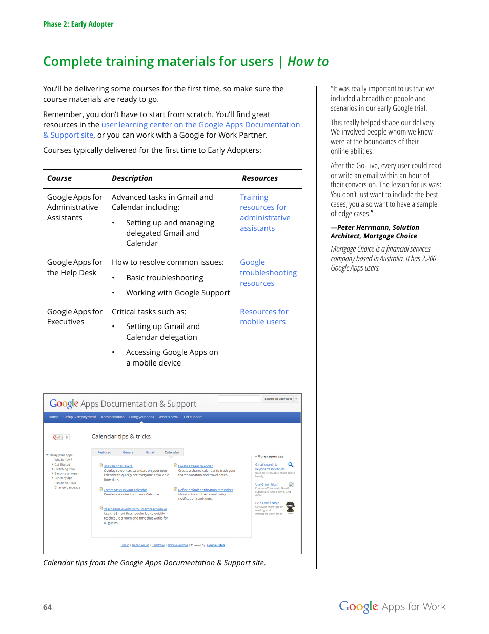 Complete training materials for users | how to | Google Apps for Work User Manual | Page 64 / 120