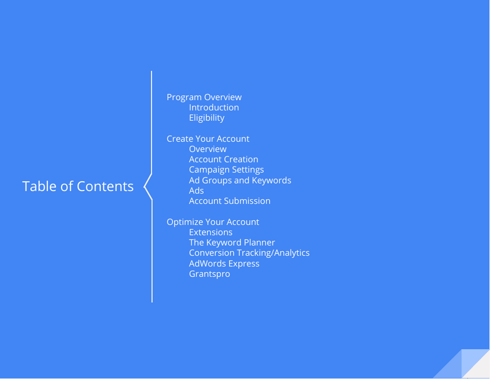 Google Ad Grants Nonprofit Guide User Manual | Page 3 / 21