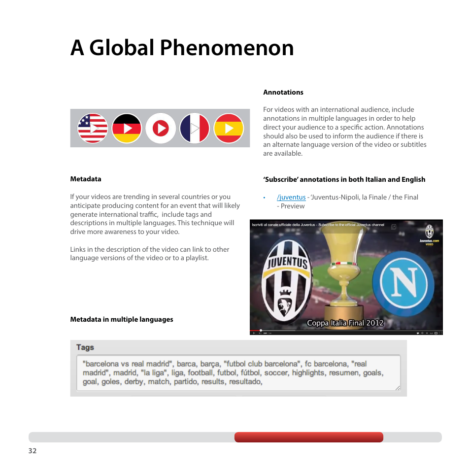 A global phenomenon | Google YouTube Creator Playbook Guide Sports User Manual | Page 32 / 39