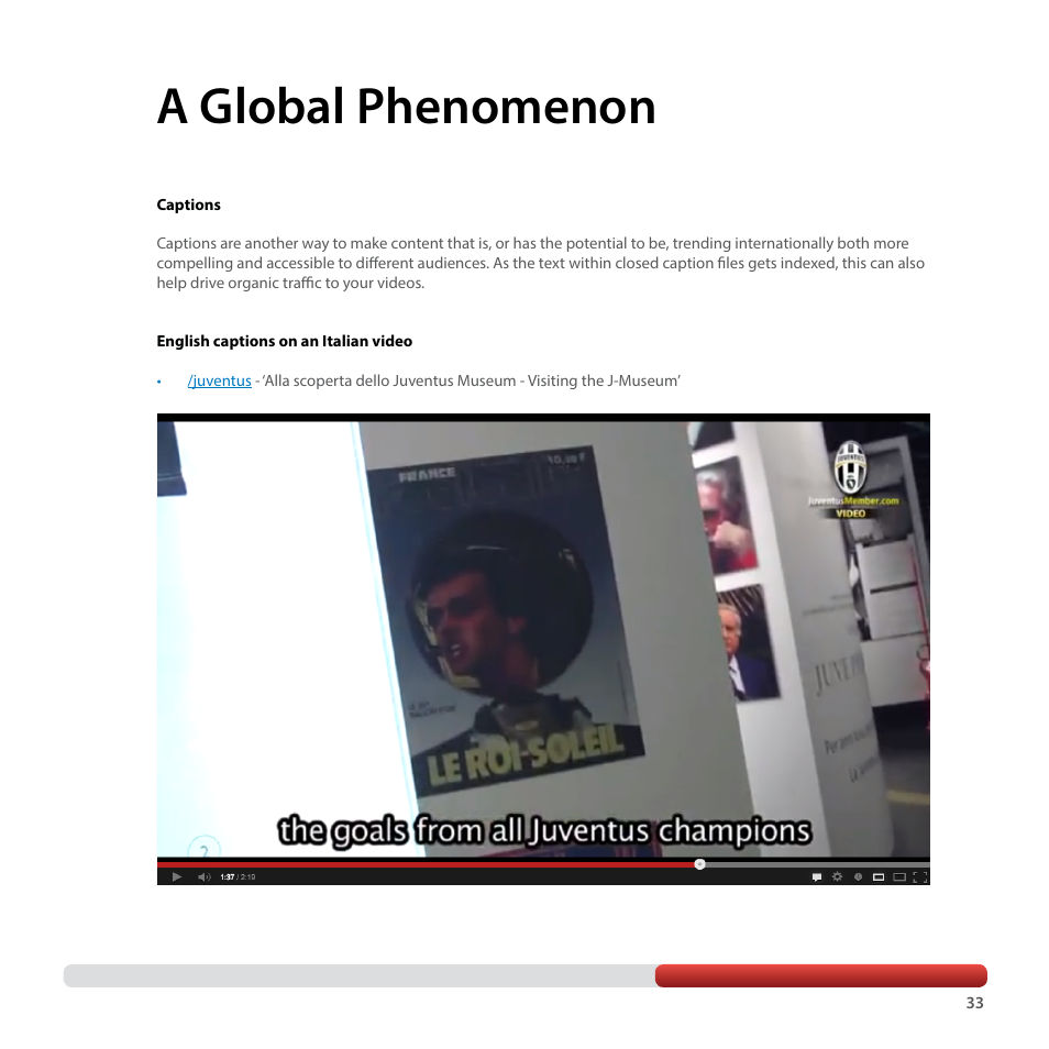 A global phenomenon | Google YouTube Creator Playbook Guide Sports User Manual | Page 33 / 39
