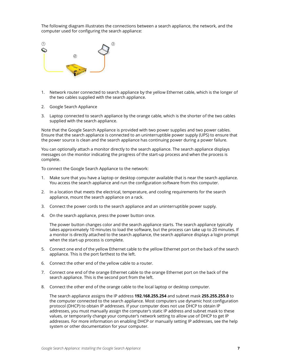 Google Search Appliance Installing the Google Search Appliance User Manual | Page 7 / 23