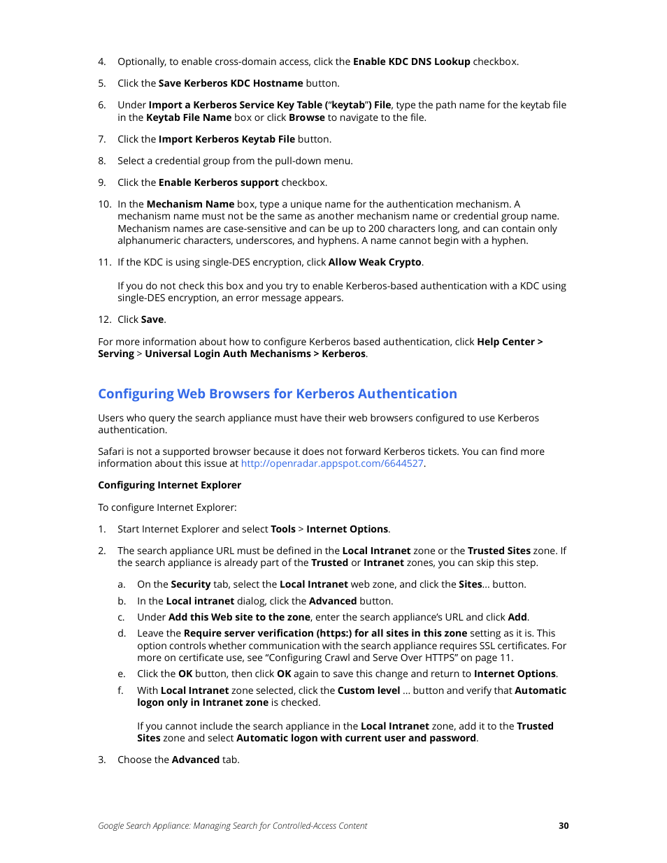 Google Search Appliance Managing Search for Controlled-Access Content User Manual | Page 30 / 85