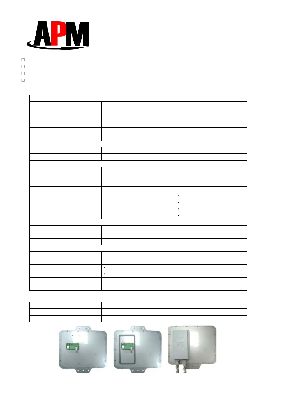 Apm co., ltd | APM Aline-24005g V User Manual | Page 3 / 3