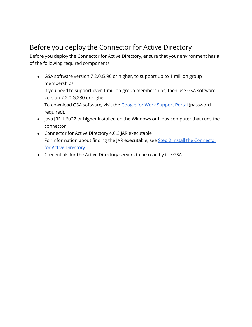 Google Search Appliance Connectors Deploying the Connector for Active Directory User Manual | Page 8 / 15