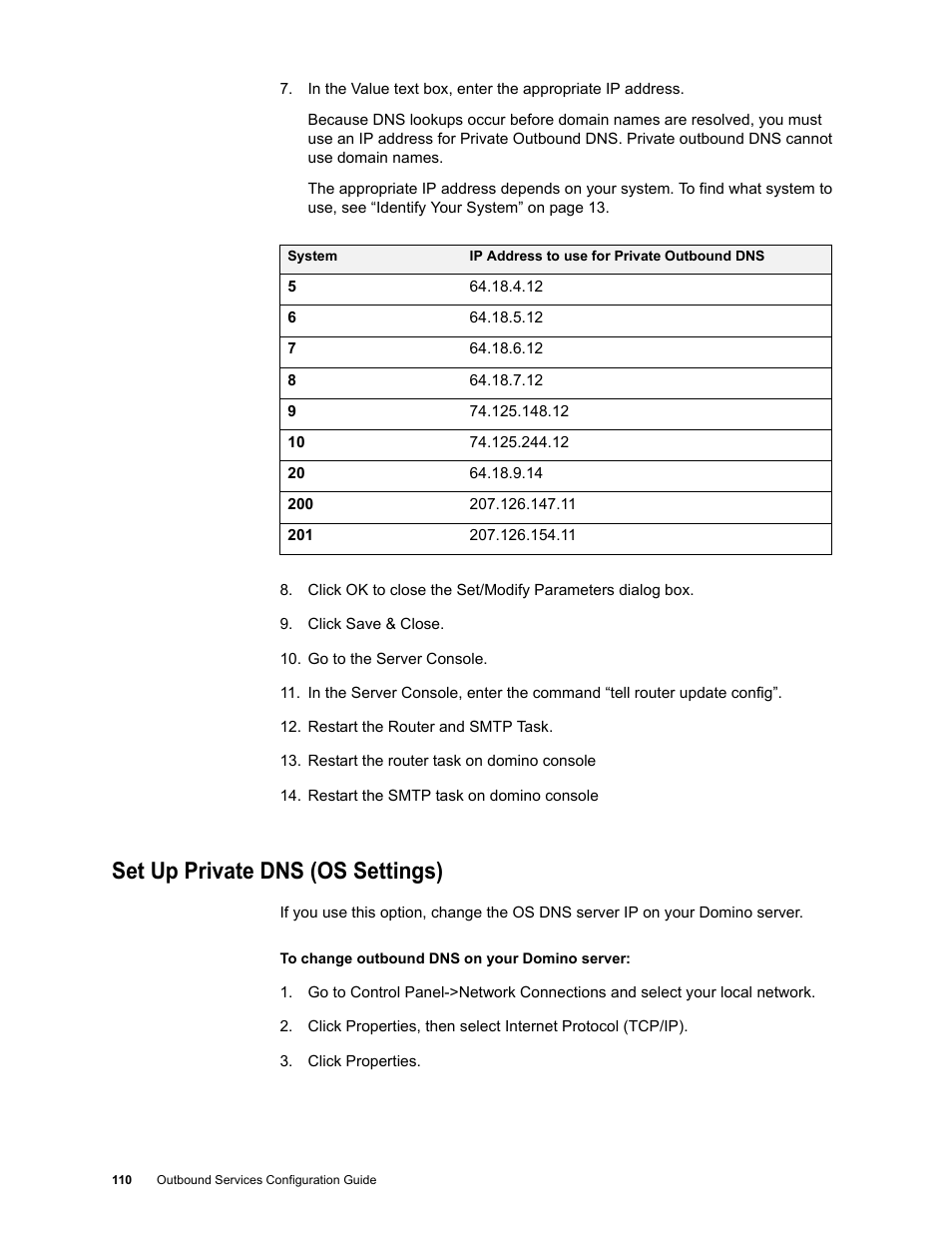 Set up private dns (os settings) | Google Outbound Services Configuration Guide User Manual | Page 103 / 128