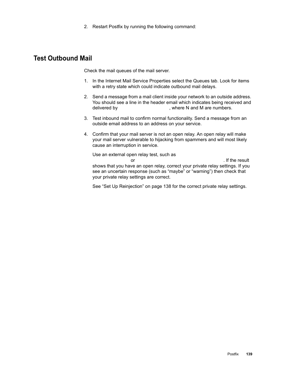 Test outbound mail | Google Outbound Services Configuration Guide User Manual | Page 128 / 128