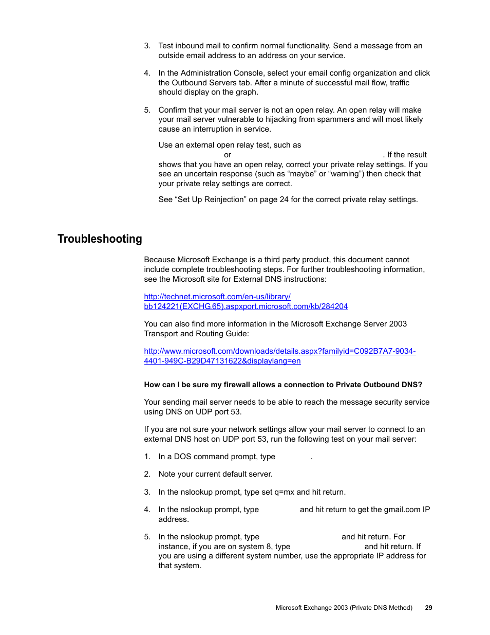 Troubleshooting | Google Outbound Services Configuration Guide User Manual | Page 27 / 128