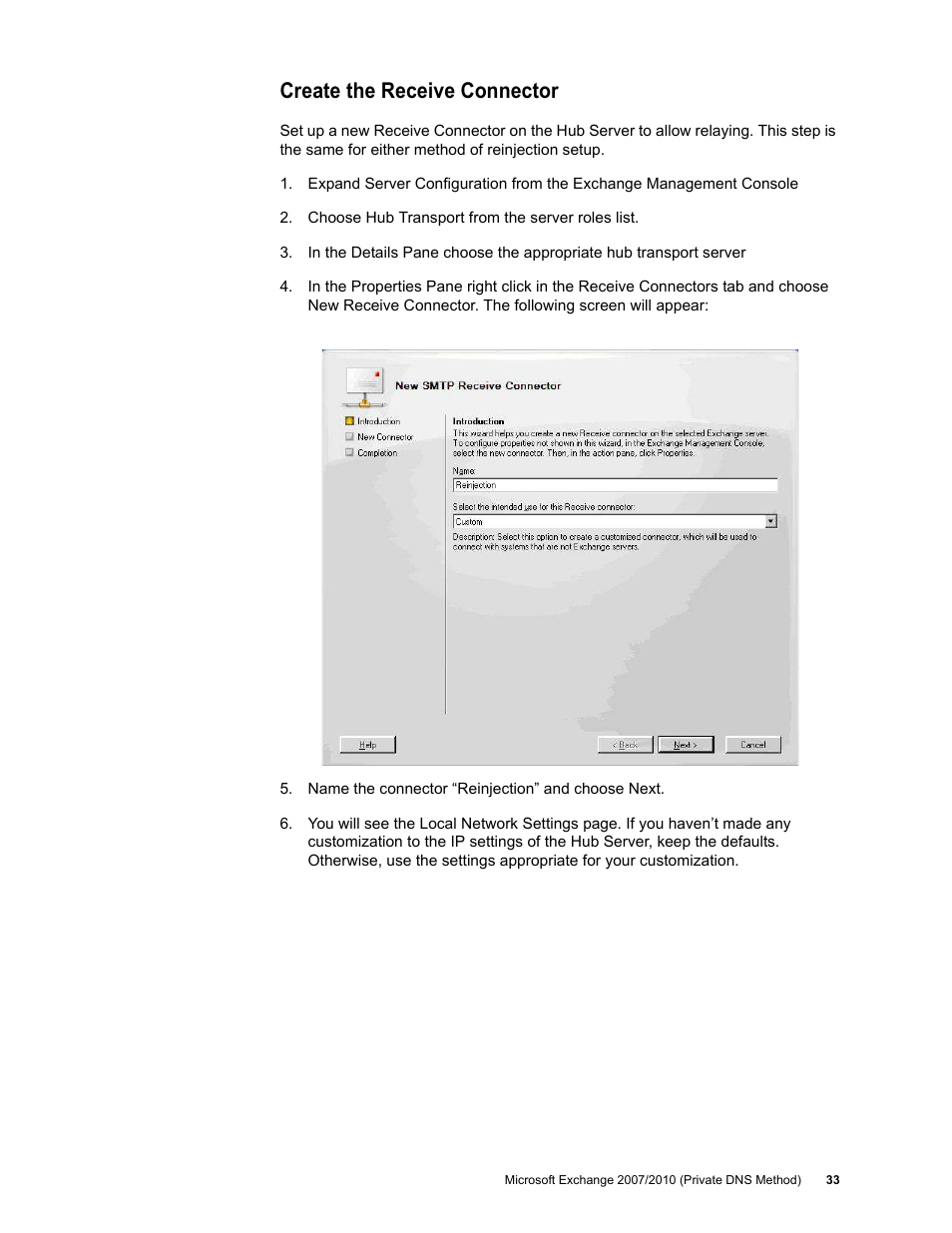 Create the receive connector | Google Outbound Services Configuration Guide User Manual | Page 31 / 128