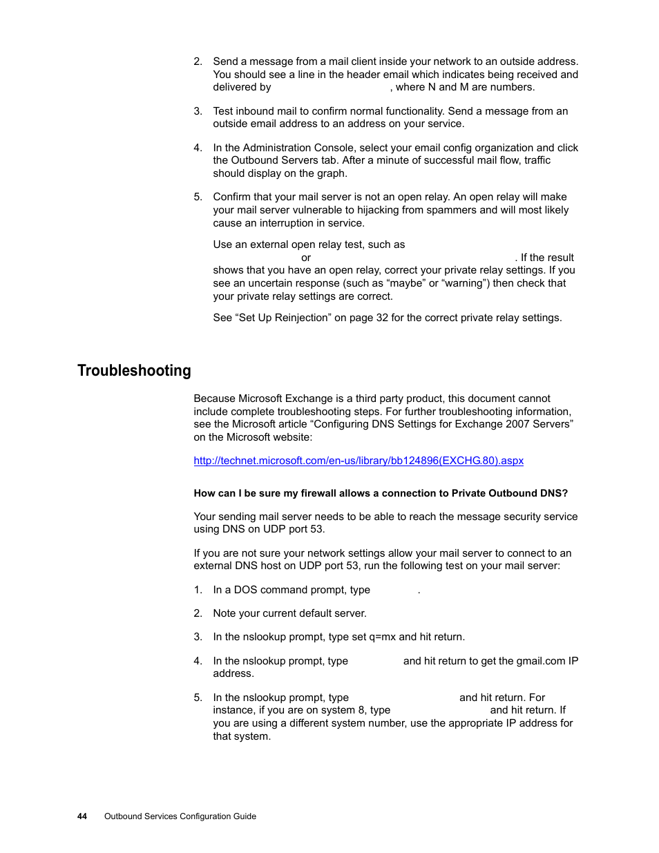 Troubleshooting | Google Outbound Services Configuration Guide User Manual | Page 42 / 128