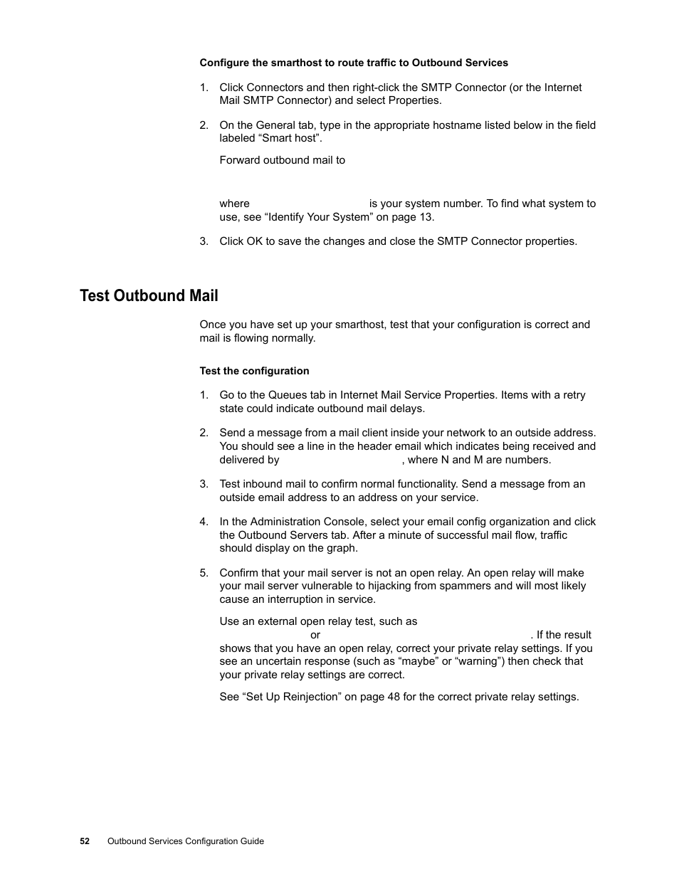 Test outbound mail | Google Outbound Services Configuration Guide User Manual | Page 49 / 128