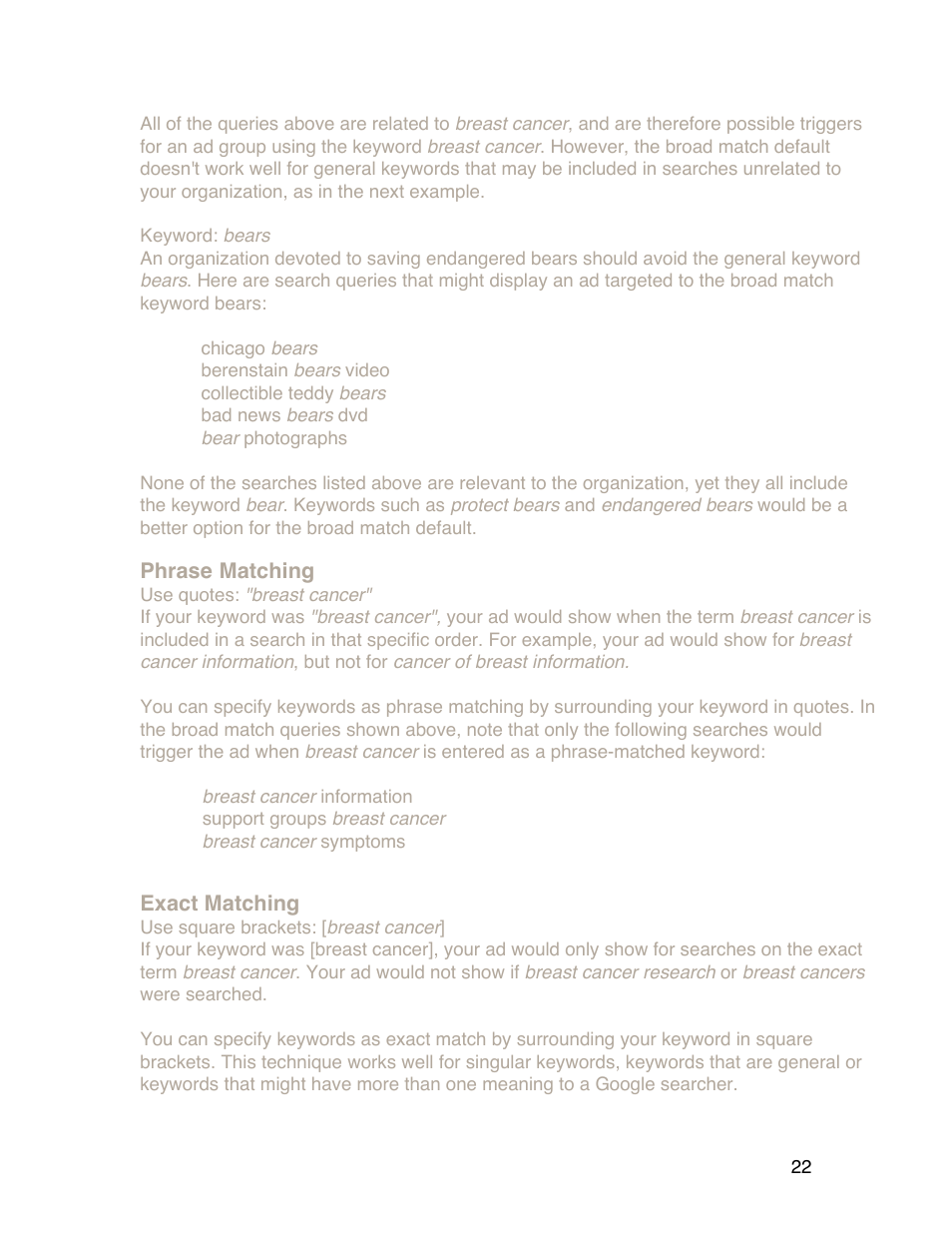 Google Grants Account Creation Guide User Manual | Page 22 / 36
