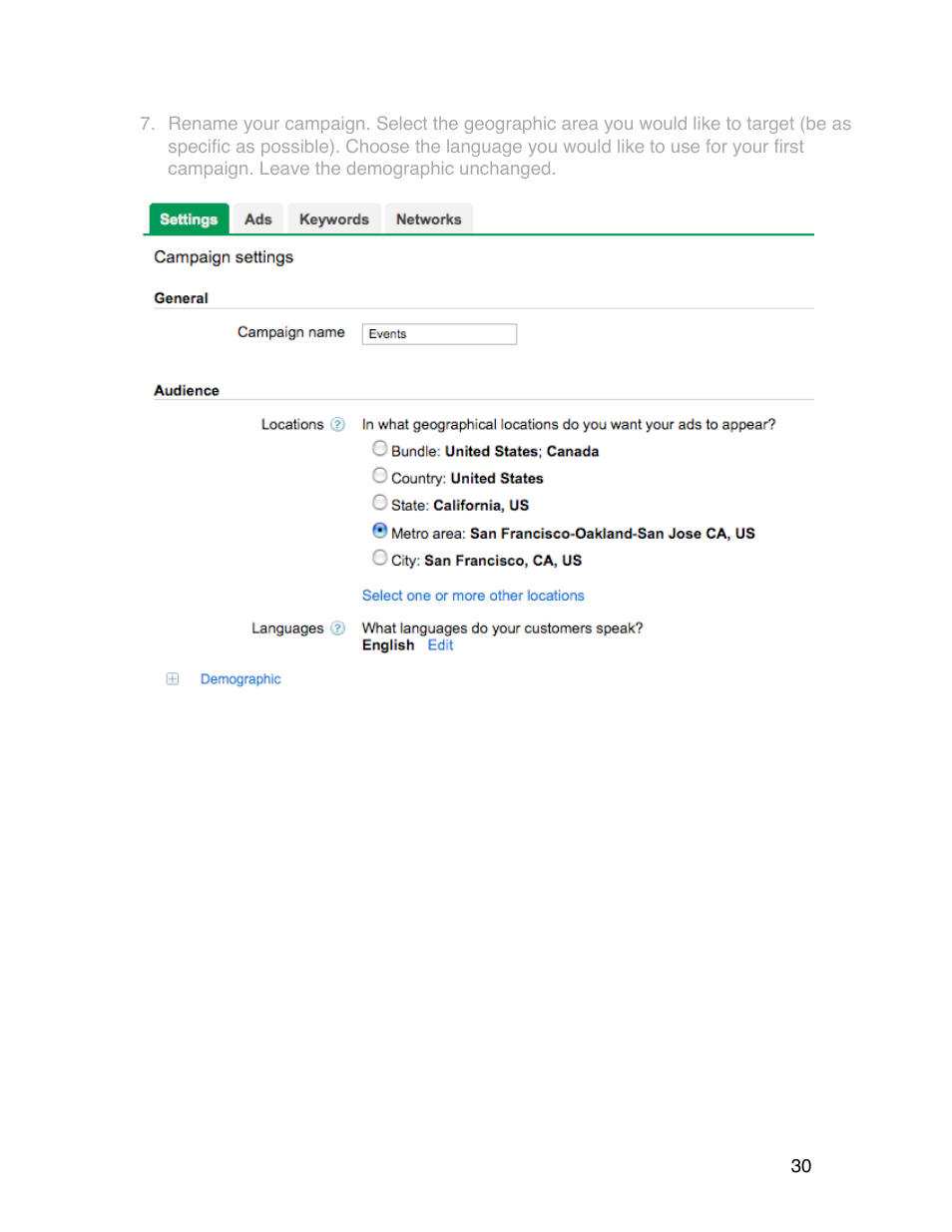 Google Grants Account Creation Guide User Manual | Page 30 / 36