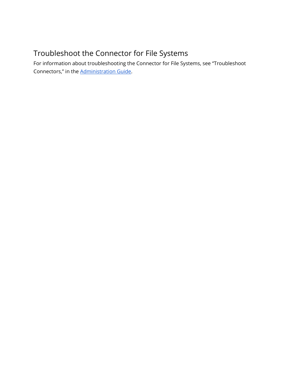 Troubleshoot the connector for file systems | Google Search Appliance Connectors Deploying the Connector for File Systems User Manual | Page 18 / 18