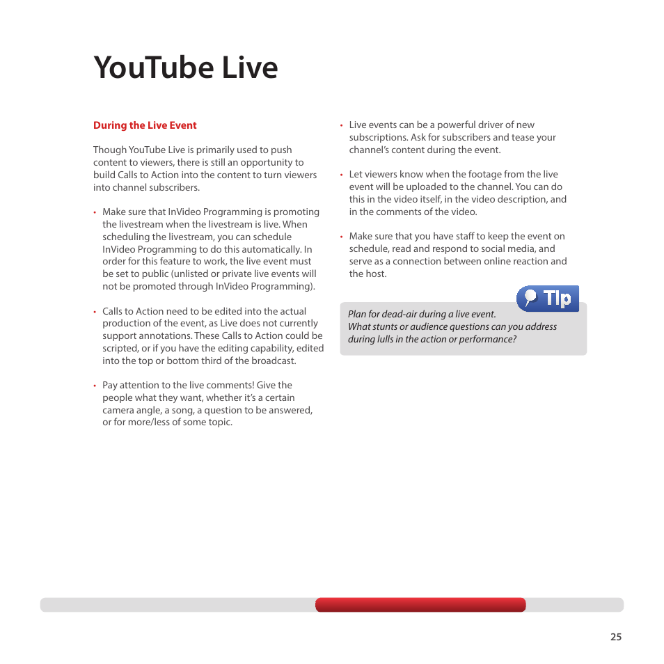 Youtube live | Google Creator Playbook Version 4 User Manual | Page 27 / 92