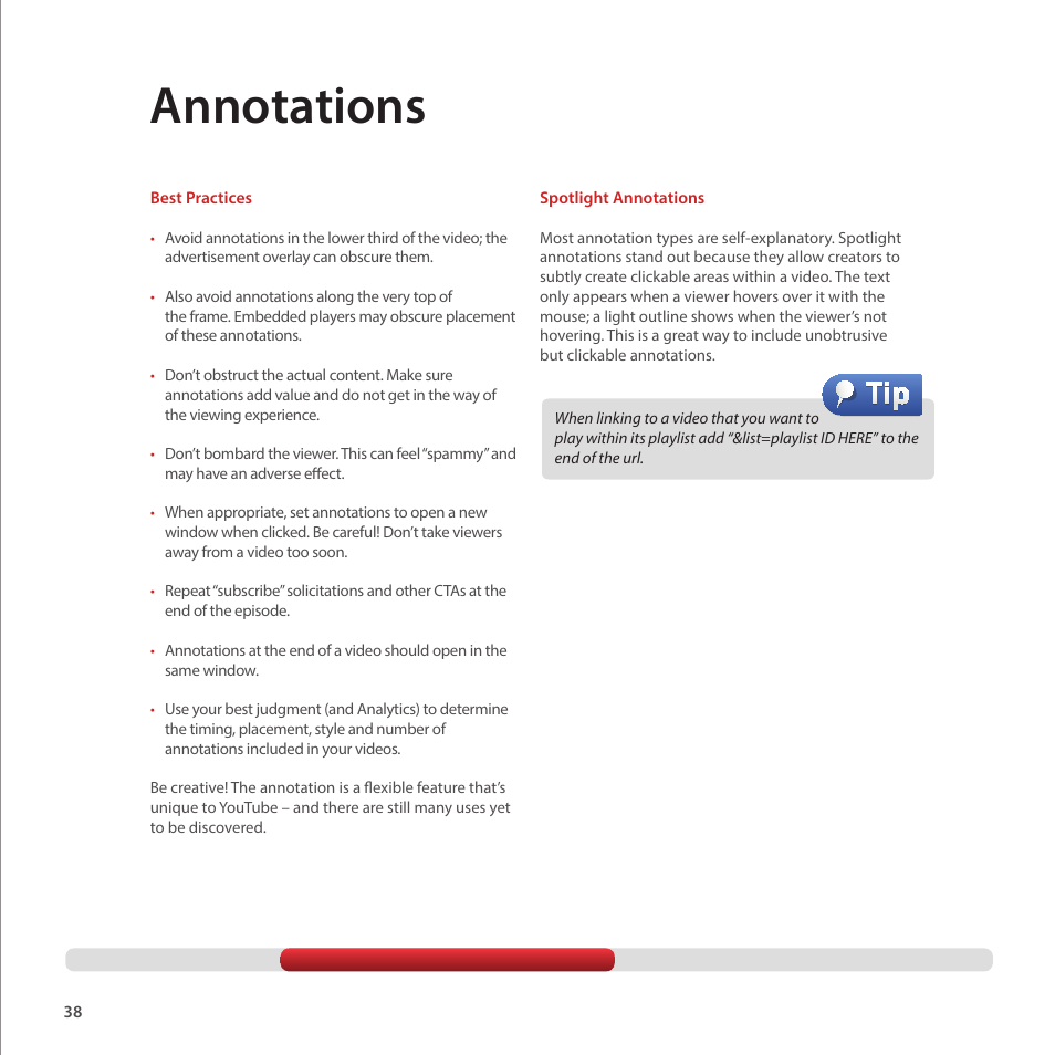 Annotations | Google Creator Playbook Version 4 User Manual | Page 40 / 92