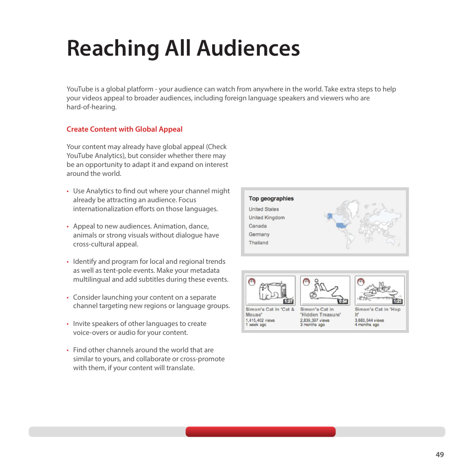 Reaching all audiences | Google Creator Playbook Version 4 User Manual | Page 51 / 92