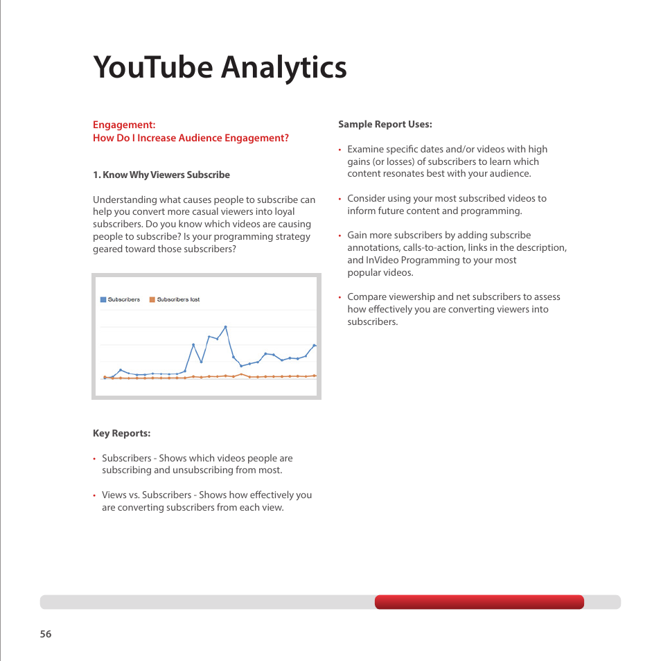 Youtube analytics | Google Creator Playbook Version 4 User Manual | Page 58 / 92