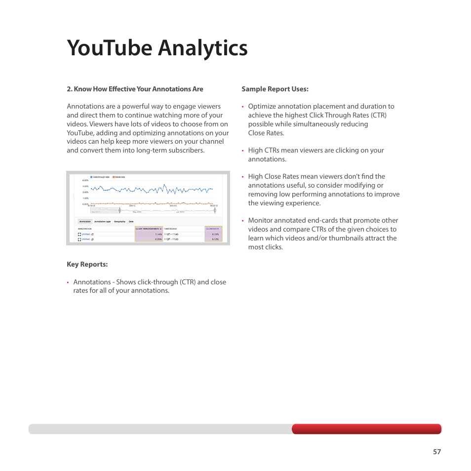 Youtube analytics | Google Creator Playbook Version 4 User Manual | Page 59 / 92