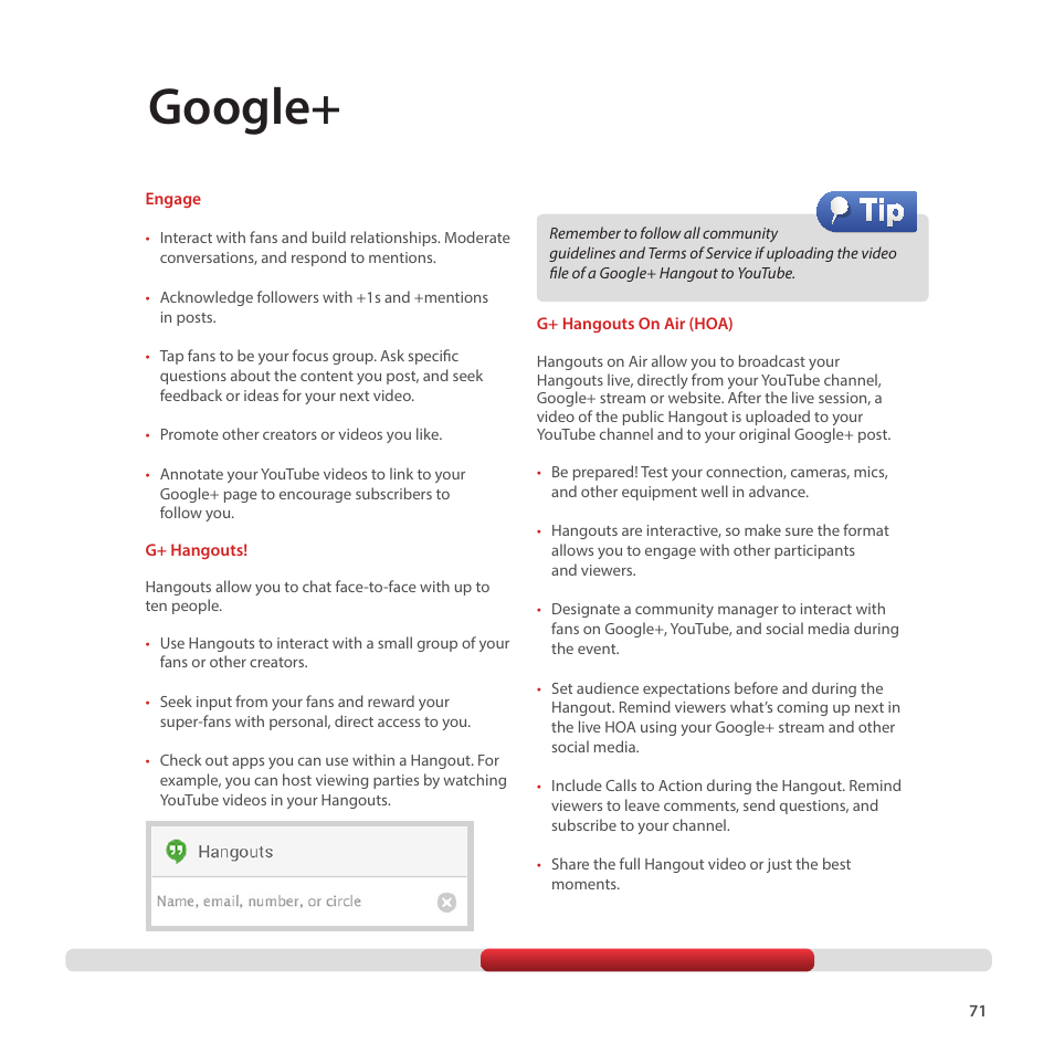 Google | Google Creator Playbook Version 4 User Manual | Page 73 / 92