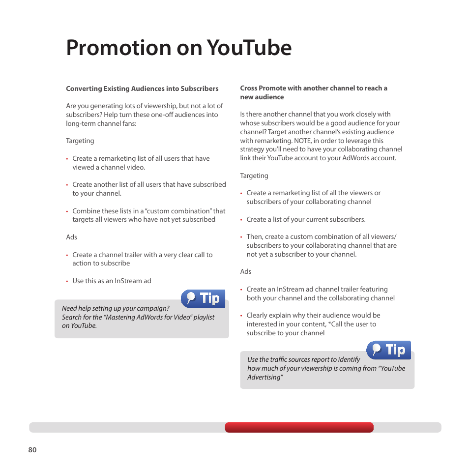 Promotion on youtube | Google Creator Playbook Version 4 User Manual | Page 82 / 92