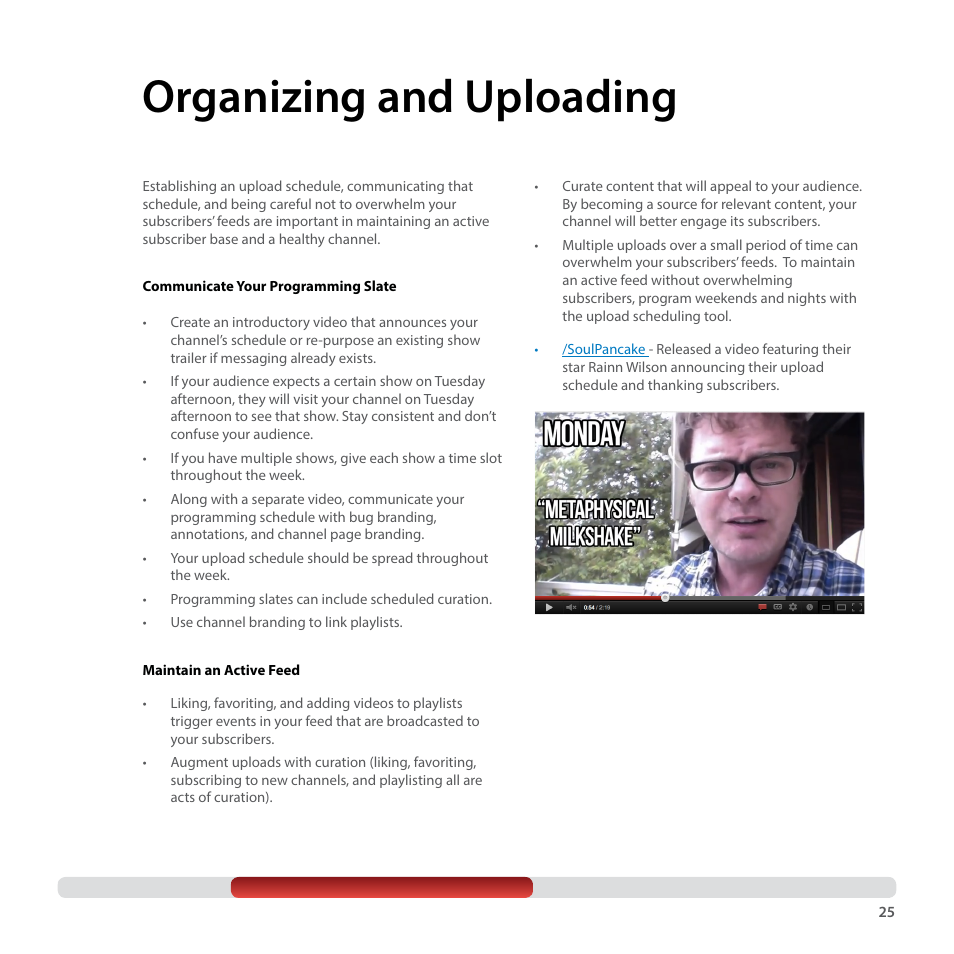 Organizing and uploading | Google YouTube Creator Playbook Guide Media Companies User Manual | Page 25 / 35