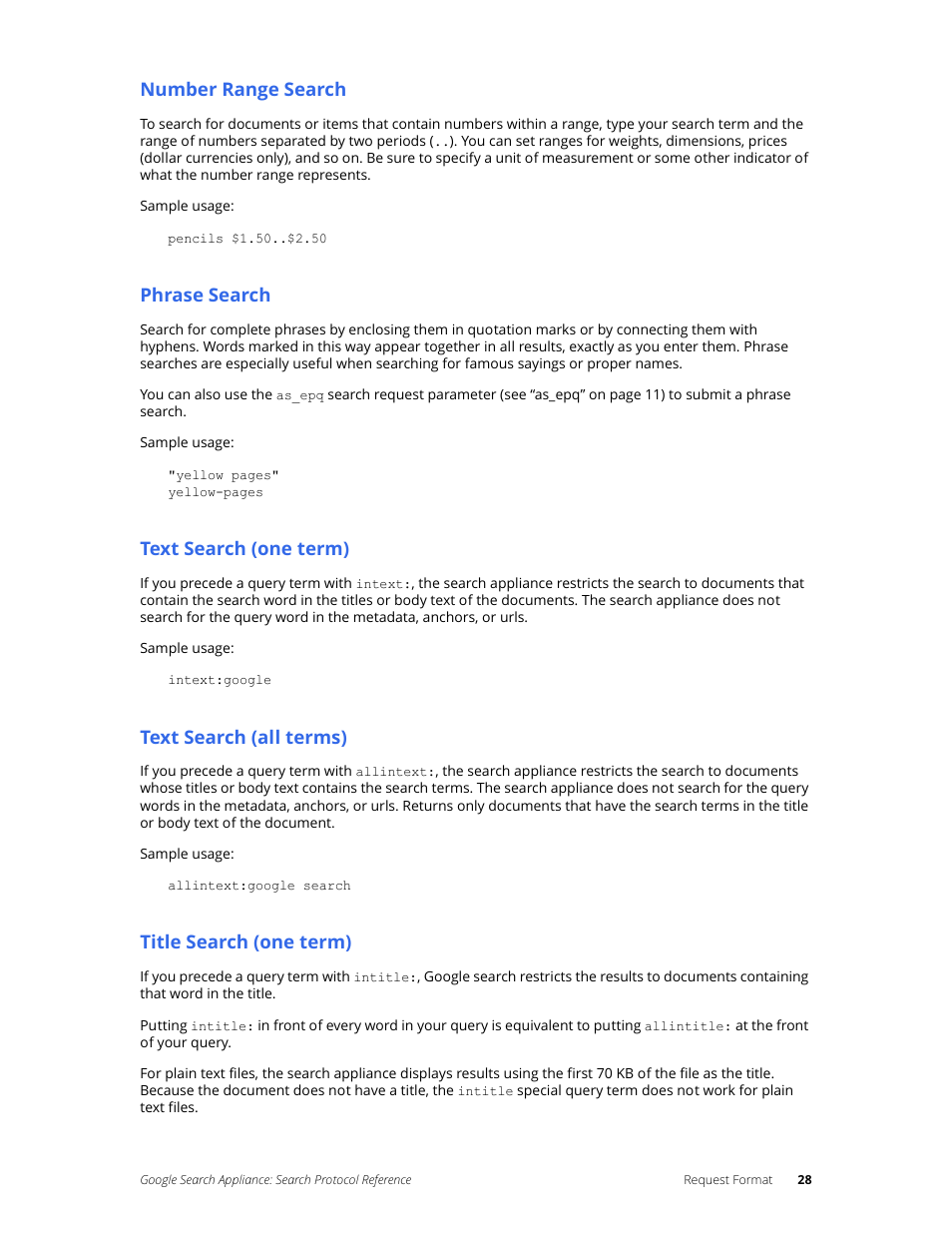 Google Search Appliance Protocol Reference User Manual | Page 28 / 116